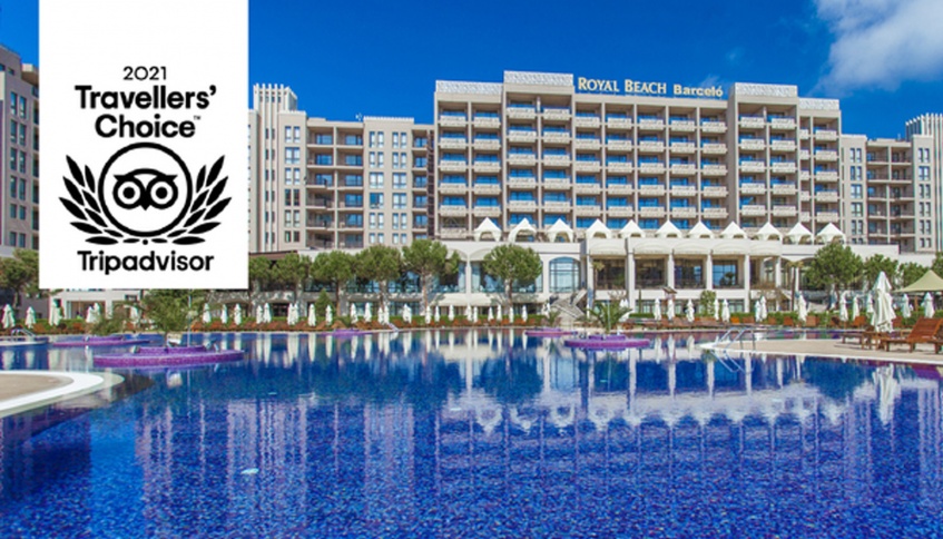 BARCELO ROYAL BEACH БЕШЕ ОТЛИЧЕН С НАГРАДАТА „TRAVELERS’ CHOICE AWARD“ 2021